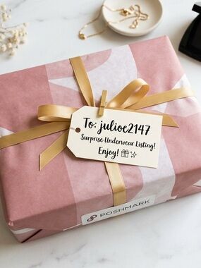 Amazon Pink and Gold Gift-Wrapped Surprise Underwear for Julioe2147